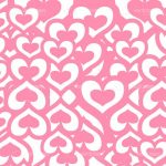 Retro Pink Hearts background
